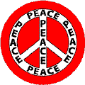 PEACE SIGN: Word of Peace 8--WORD PICTURE PEACE SIGN BUTTON