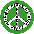 PEACE SIGN: Word of Peace 9--WORD PICTURE PEACE SIGN BUTTON