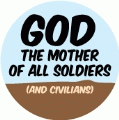 GOD: The Mother Of All Soldiers (and civilians) PEACE KEY CHAIN