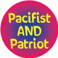 Pacifist AND Patriot PEACE KEY CHAIN