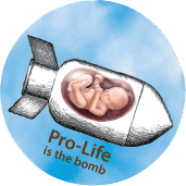 Pro-Life is the Bomb PEACE KEY CHAIN