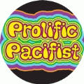 Prolific Pacifist PEACE BUTTON