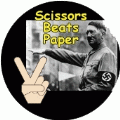 Scissors Beats Paper [Peace Sign versus heil Hitler] PEACE KEY CHAIN