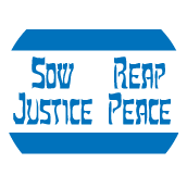 Sow Justice, Reap Peace PEACE KEY CHAIN