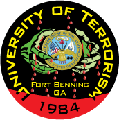 University of Terrorism - Fort Benning, GA PEACE KEY CHAIN