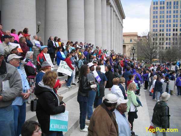 Jobs with Justice protest picture - Campaign to Protect Ohio's Future Demonstration