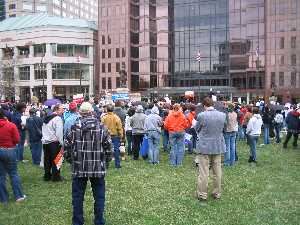 Jobs with Justice Protest Picture - Campaign to Protect Ohio's Future Demonstration