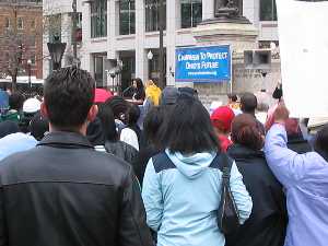 Jobs with Justice Protest Picture - Campaign to Protect Ohio's Future Demonstration