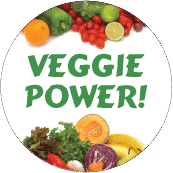 Veggie Power! POLITICAL KEY CHAIN