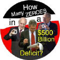 How Many Zeroes in a 500 Billion Dollar Deficit - Bush administration-ANTI-BUSH KEY CHAIN