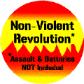 Non Violent Revolution--POLITICAL STICKERS