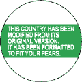 This Country Has Been Reformatted to Fit Your Fears--POLITICAL KEY CHAIN