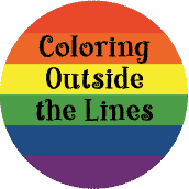 Coloring Outside the Lines - Gay Pride Flag Colors--Gay Pride Rainbow Store KEY CHAIN