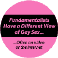 Fundamentalists Have a Different View of Gay Sex - Often on Video or the Internet--Gay Pride Rainbow Store FUNNY KEY CHAIN