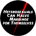 Heterosexuals Can Halve Marriage for Themselves--Gay Pride Rainbow Store KEY CHAIN