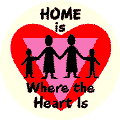 Home is Where the Heart is - Heart with Pink Triangle--Gay Pride Rainbow Store MAGNET