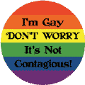 I'm Gay - Don't Worry It's Not Contagious KEY CHAIN