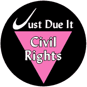 Just Due It - Civil Rights - Pink Triangle--Gay Pride Rainbow Store KEY CHAIN