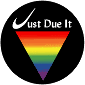 Just Due It - Rainbow Pride Triangle--Gay Pride Rainbow Store KEY CHAIN