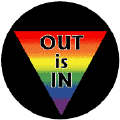 Out is In - Rainbow Pride Triangle--Gay Pride Rainbow Shop MAGNET