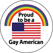 Proud to be a Gay American - Flag and Gay Pride Rainbow--Gay Pride Rainbow Shop KEY CHAIN