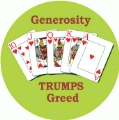 Generosity Trumps Greed [Royal Flush] SPIRITUAL KEY CHAIN