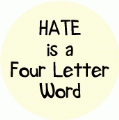 HATE is a Four Letter Word SPIRITUAL KEY CHAIN