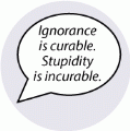 Ignorance is curable. Stupidity is incurable. SPIRITUAL KEY CHAIN