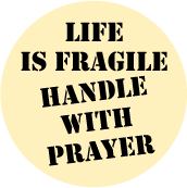 Handle with prayer' Sticker