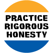 PRACTICE RIGOROUS HONESTY SPIRITUAL KEY CHAIN