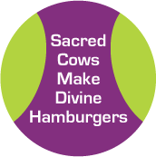 Sacred Cows Make Divine Hamburgers SPIRITUAL KEY CHAIN