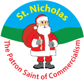 St. Nicholas - The Patron Saint of Commercialism SPIRITUAL KEY CHAIN